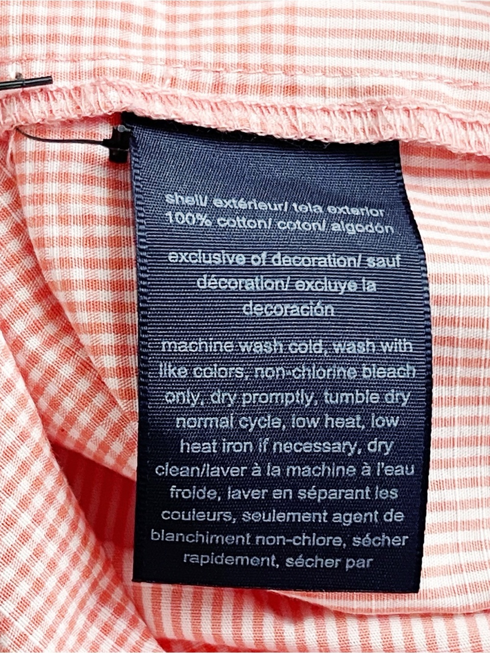 Tommy‎ Hilfiger Pink Plaid Gingham Shirt Dress Tie Waist Coastal Preppy Size 16 - Picture 11 of 14